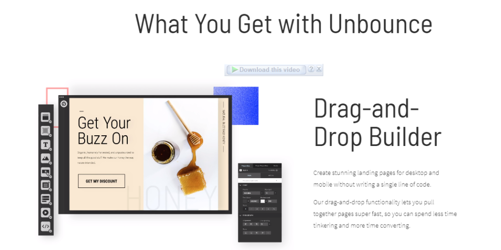 Unbounce page builder