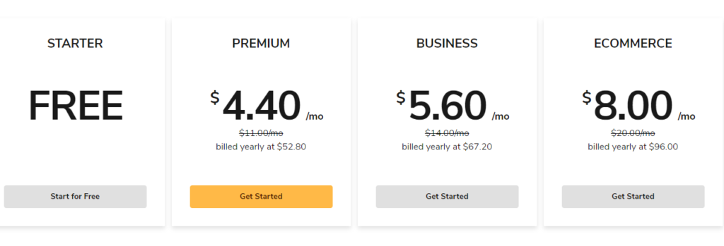 WebsiteBuilder.com pricing