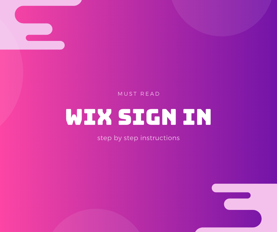 Wix login