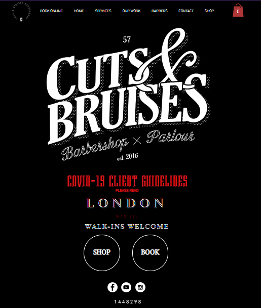 cuts and bruises website example