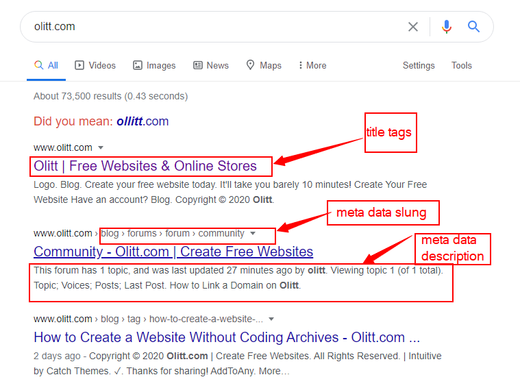Improve your site's SEO with title tags and meta data descriptions