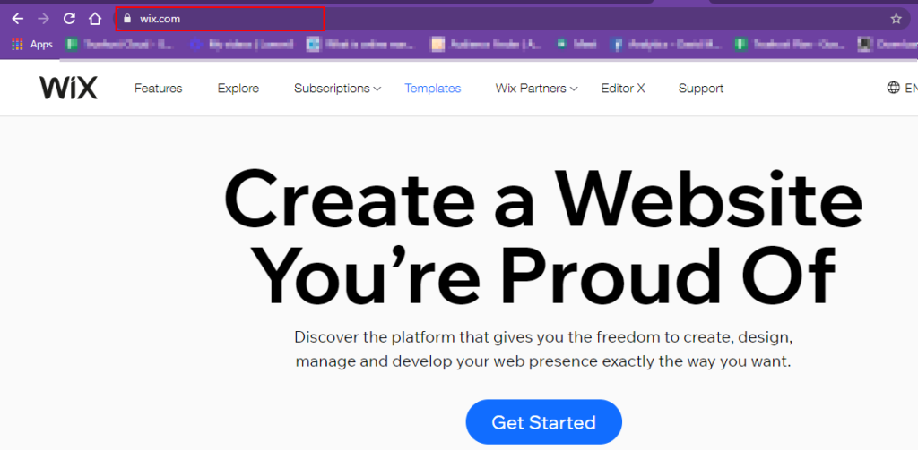 Wix sign in online address