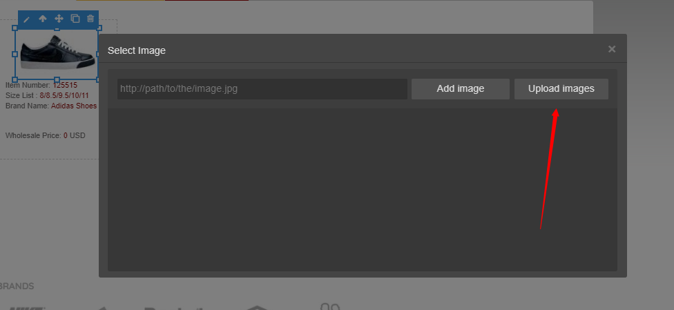 how to change images on olitt online store builder in Nigeria
