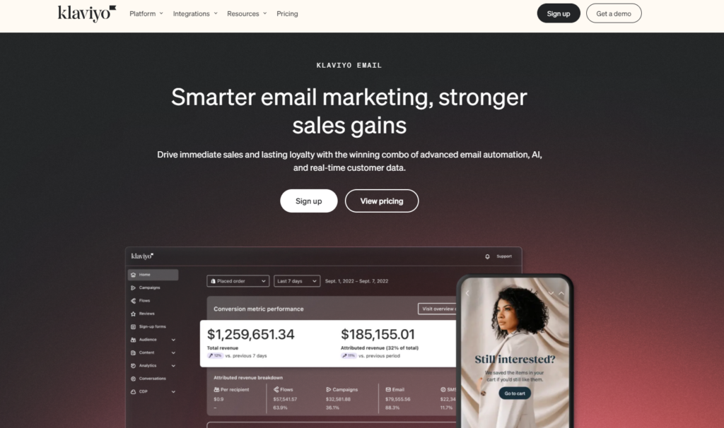 Klaviyo is the precision-engineered tool built specifically for eCommerce.